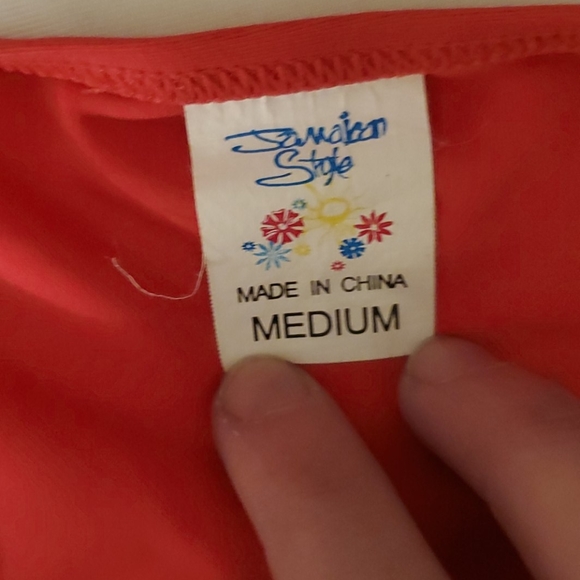 Jamaican style pink bathing suit bottom - Picture 2 of 3